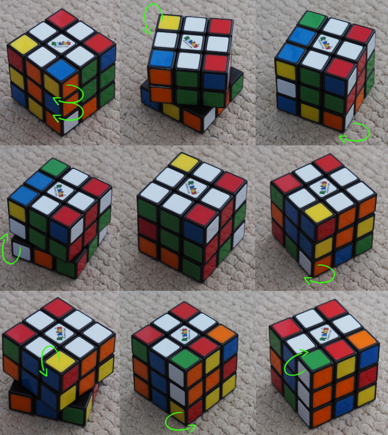 rubiks cube flip corners