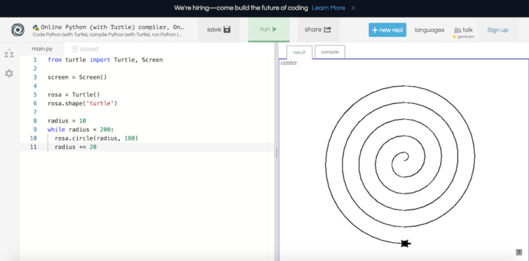 Make a Turtle Move in Circles – beanz Magazine