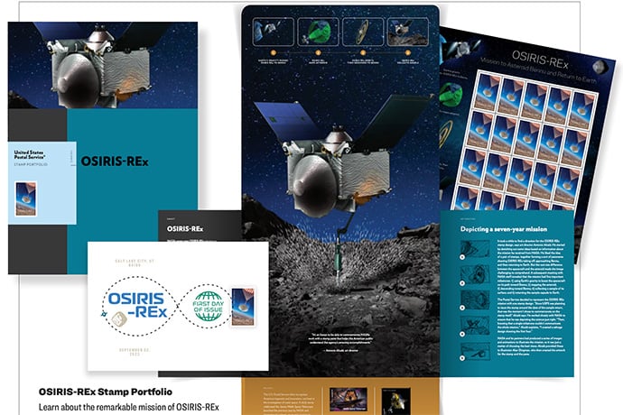 Osiris-Rex Stamps